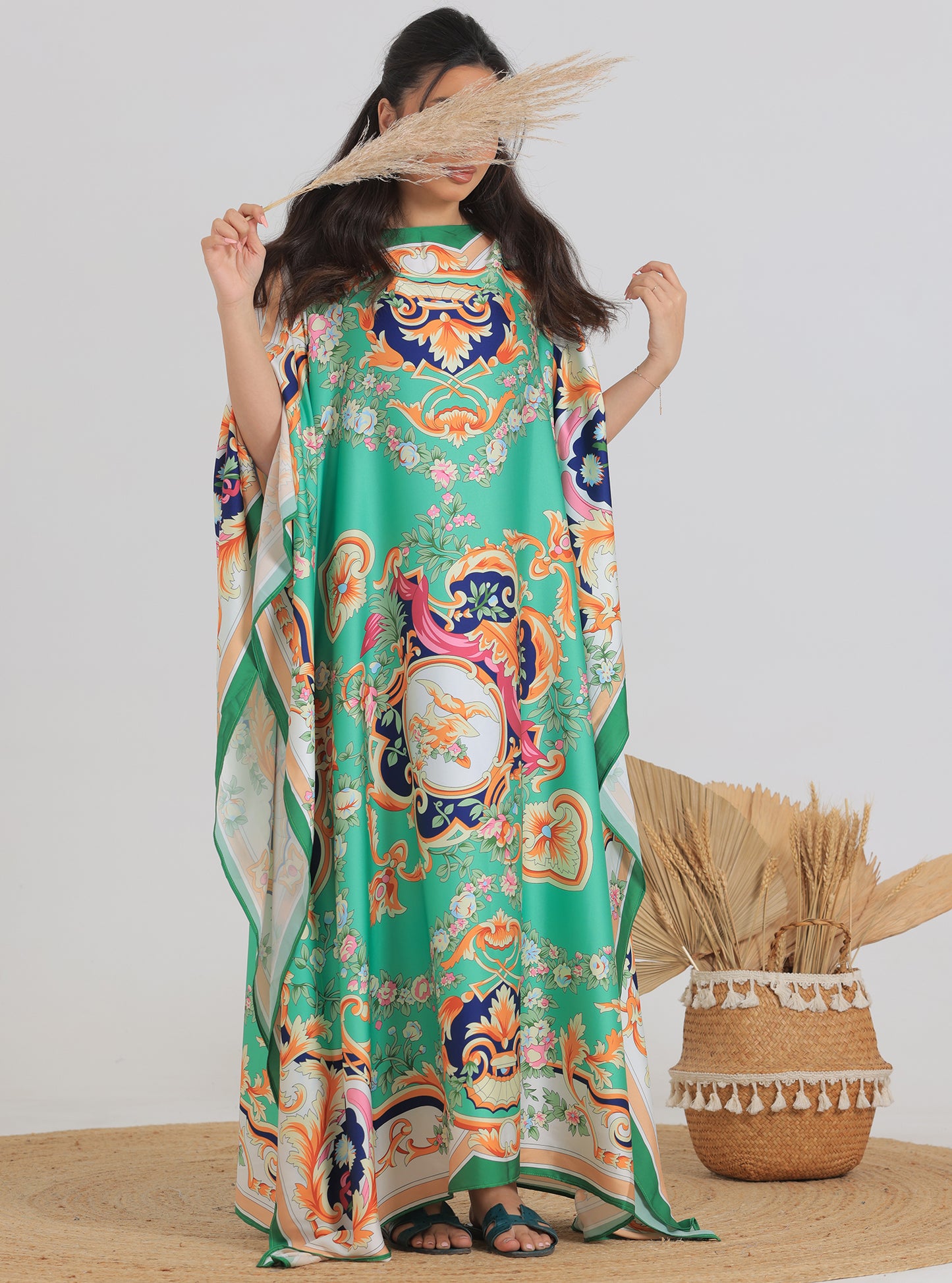 N013 - Multi colors daily kaftan