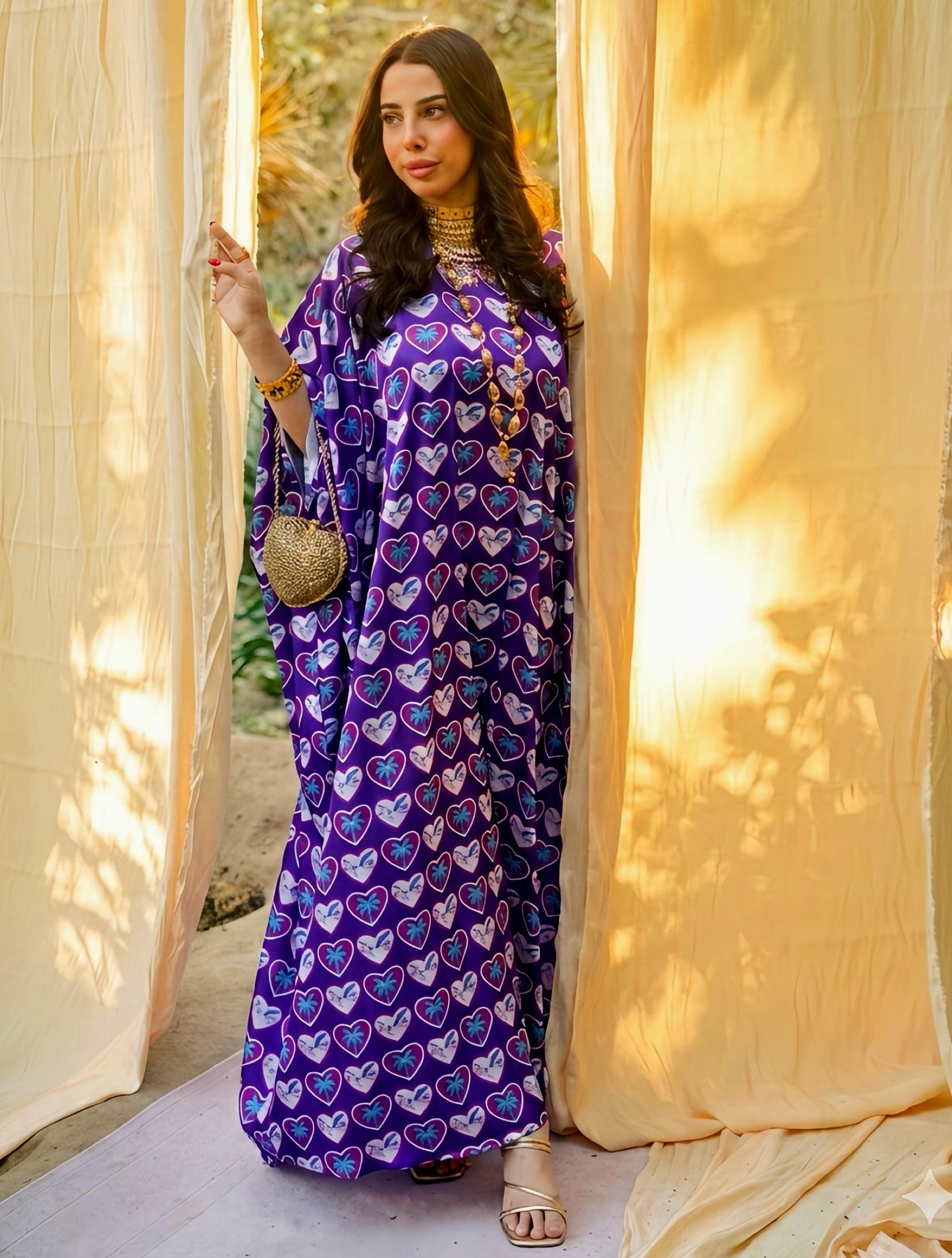 N162 - Hearts kaftan