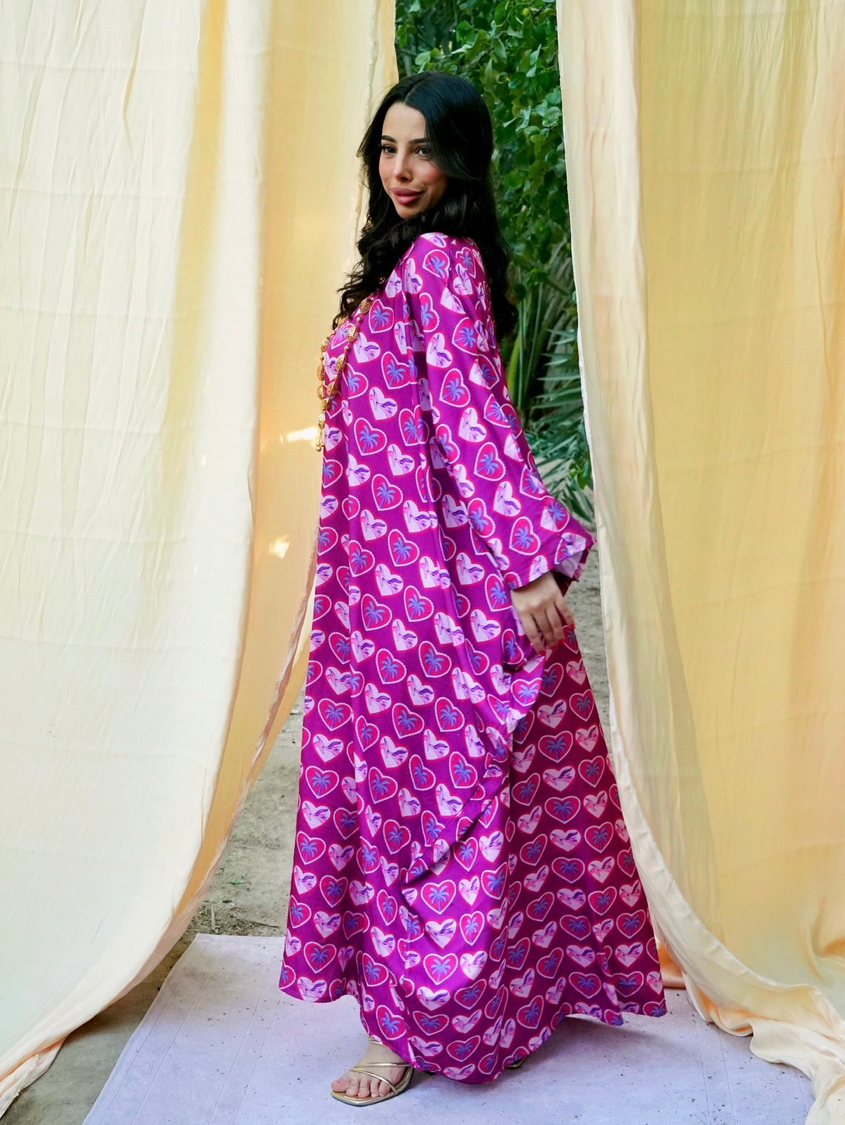 N164 - Hearts kaftan