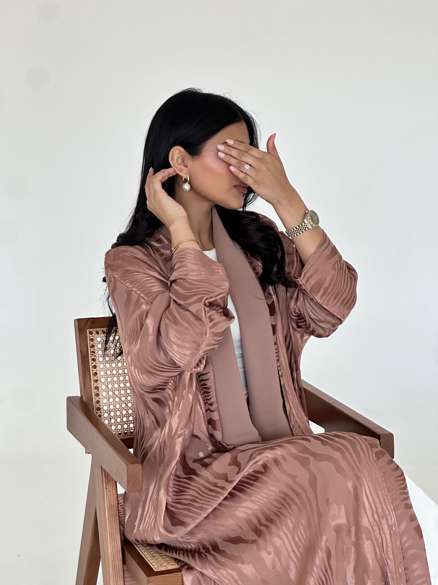 N050 - Peachy silk jacquard