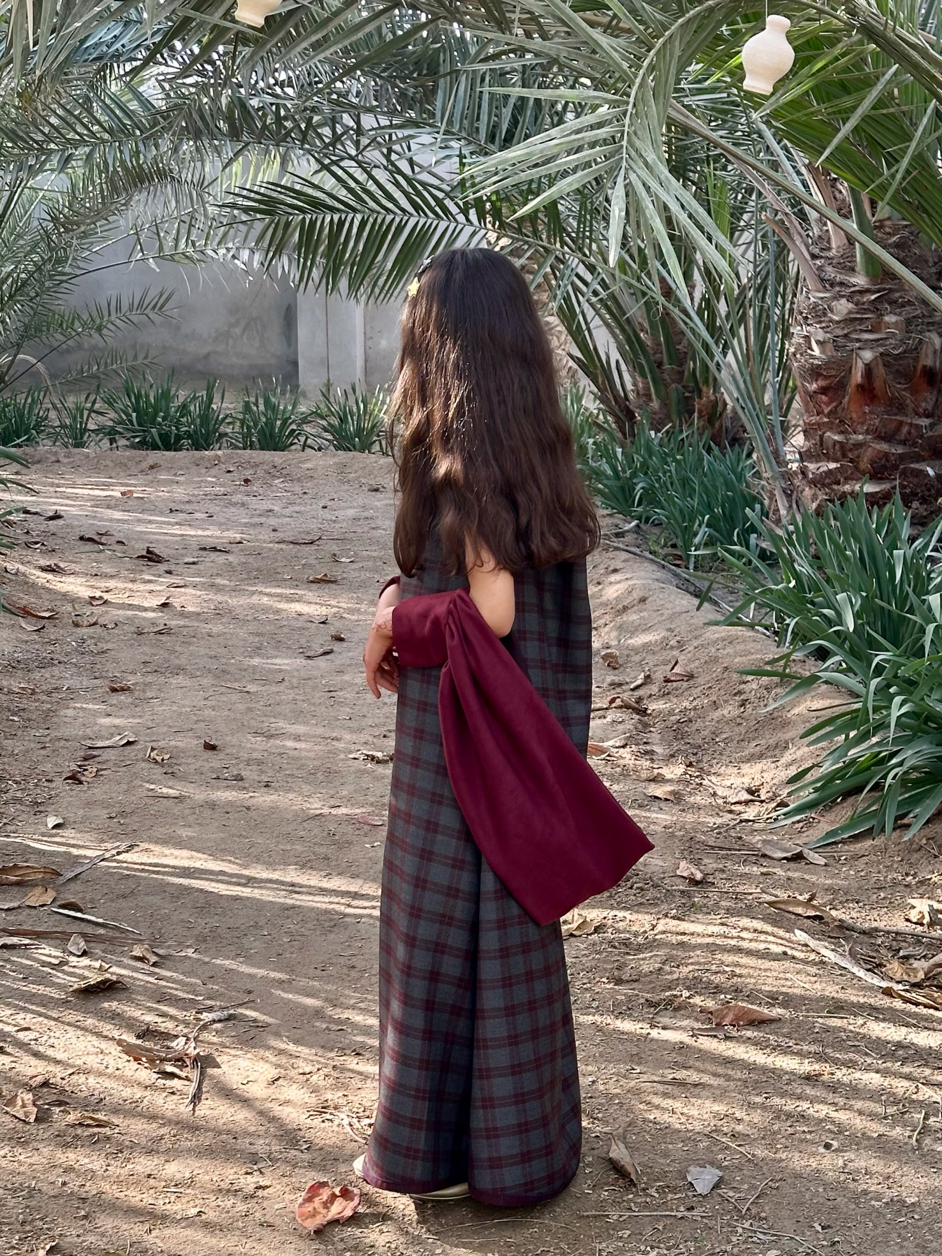 N150 - Girls plaid kaftan