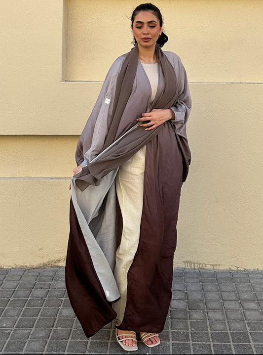 N046 - Ombre bisht abaya