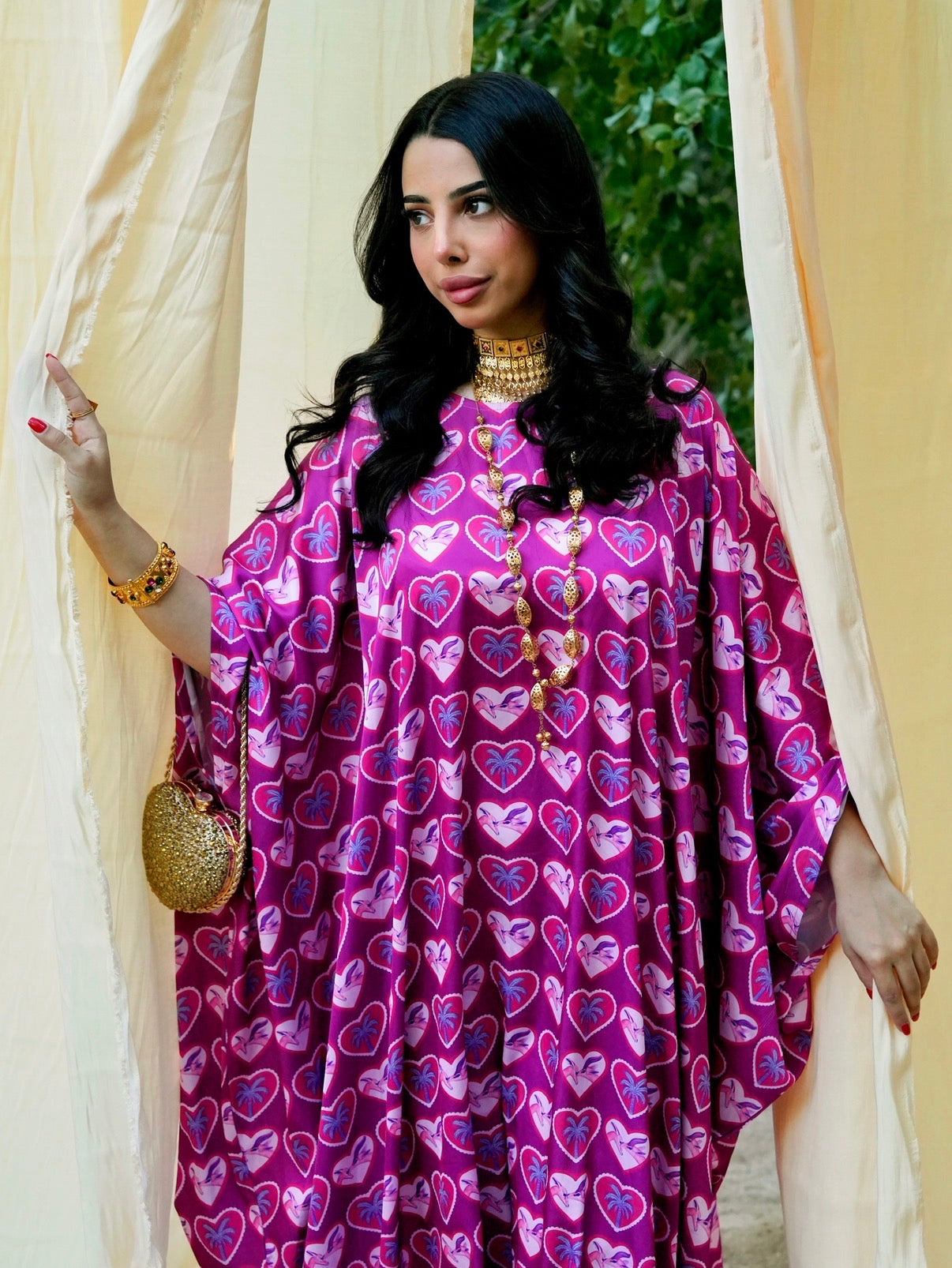 N164 - Hearts kaftan