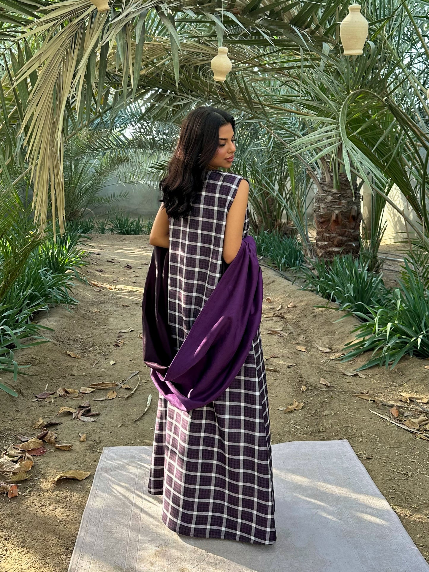 N152 - Plaid kaftan