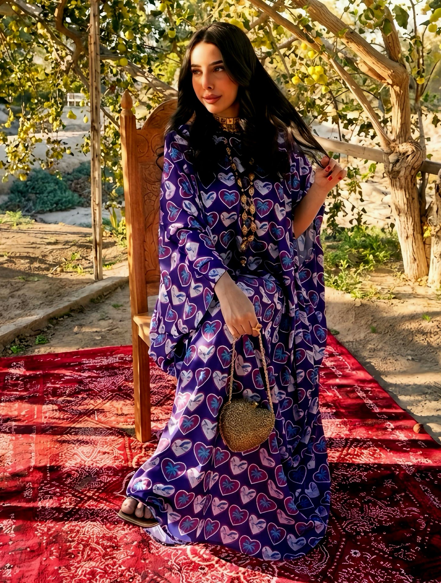 N162 - Hearts kaftan