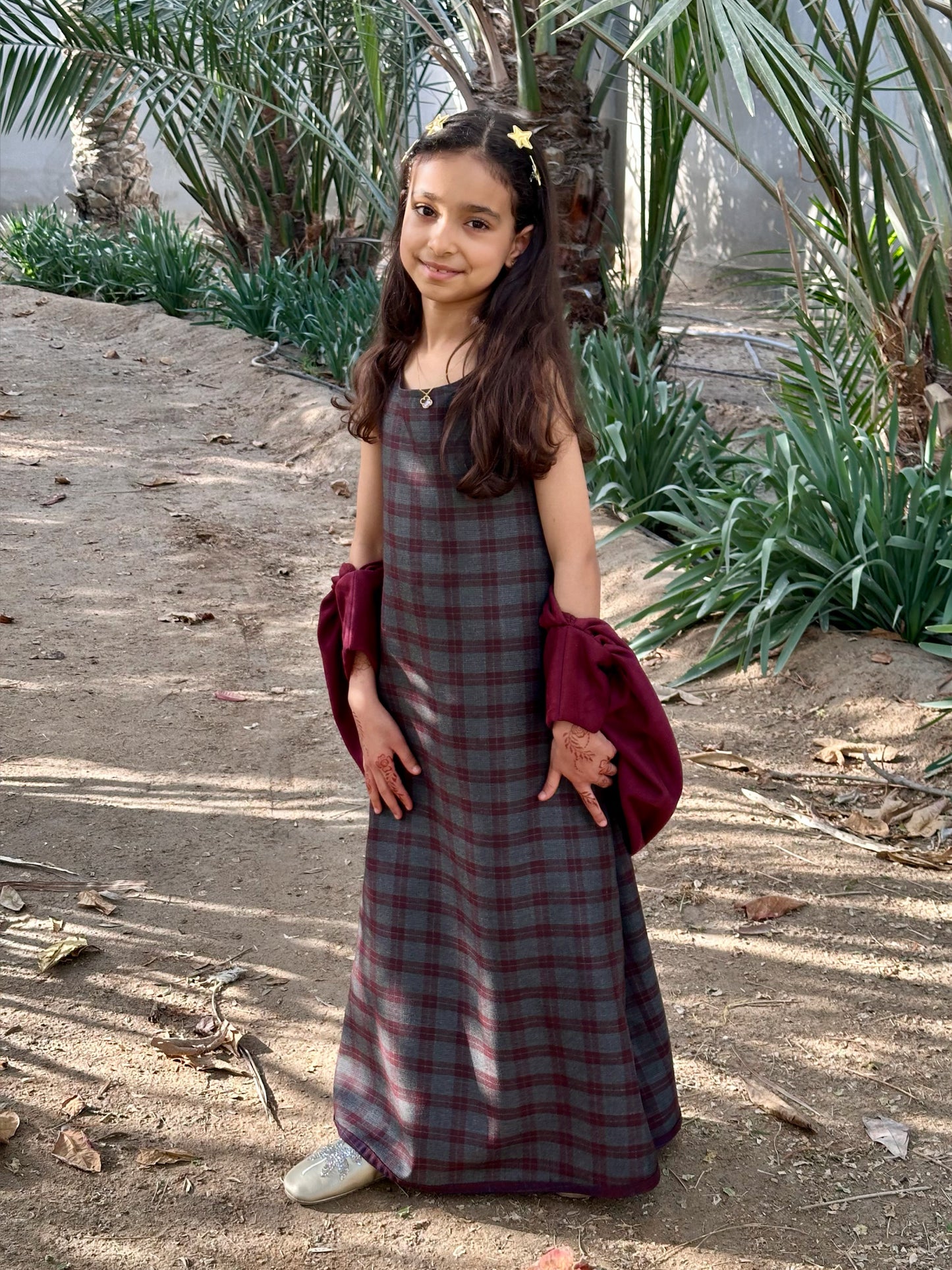 N150 - Girls plaid kaftan
