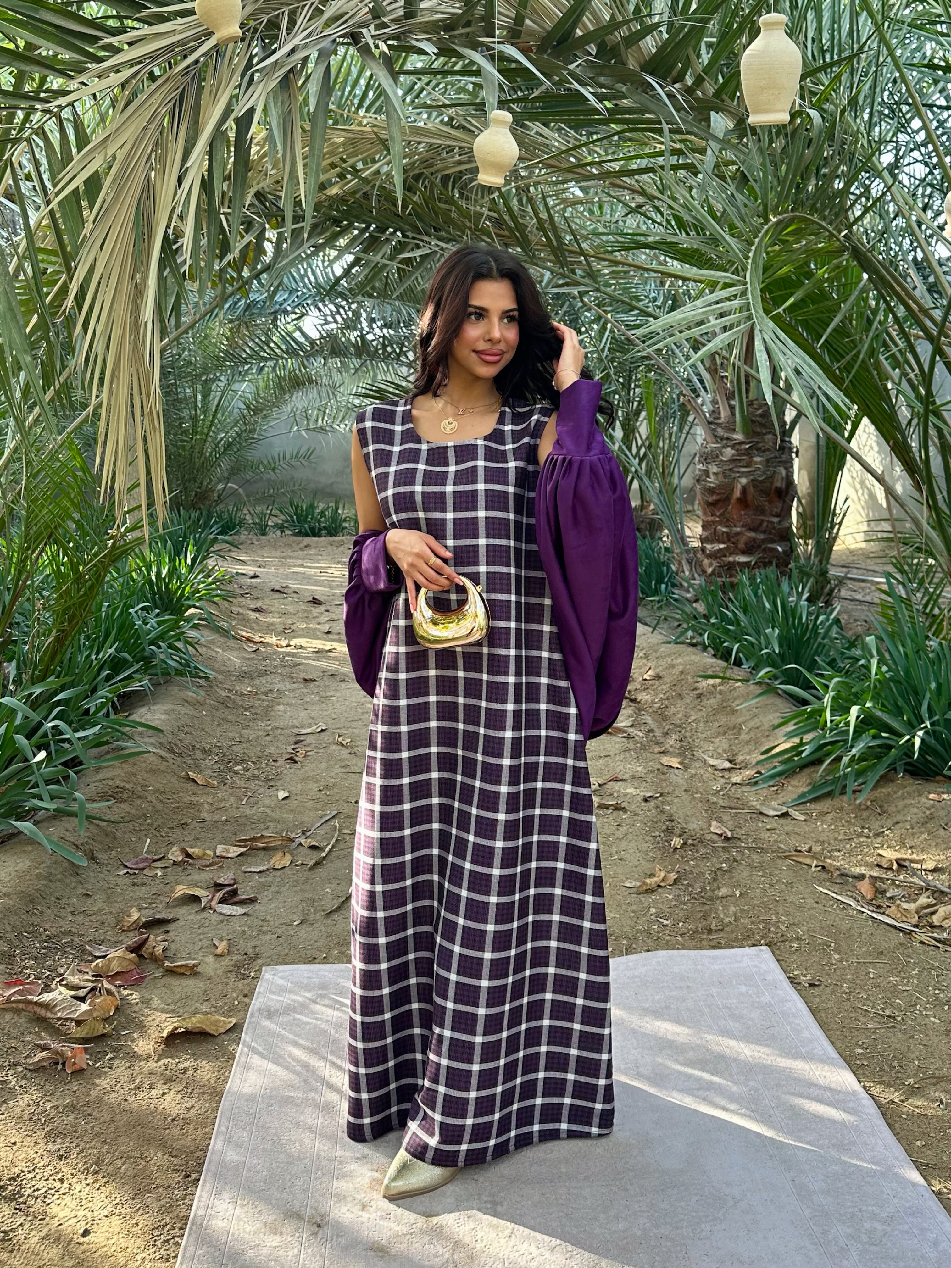 N152 - Plaid kaftan