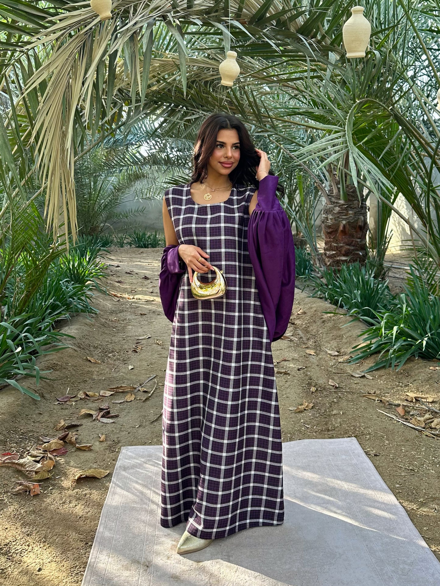 N152 - Plaid kaftan