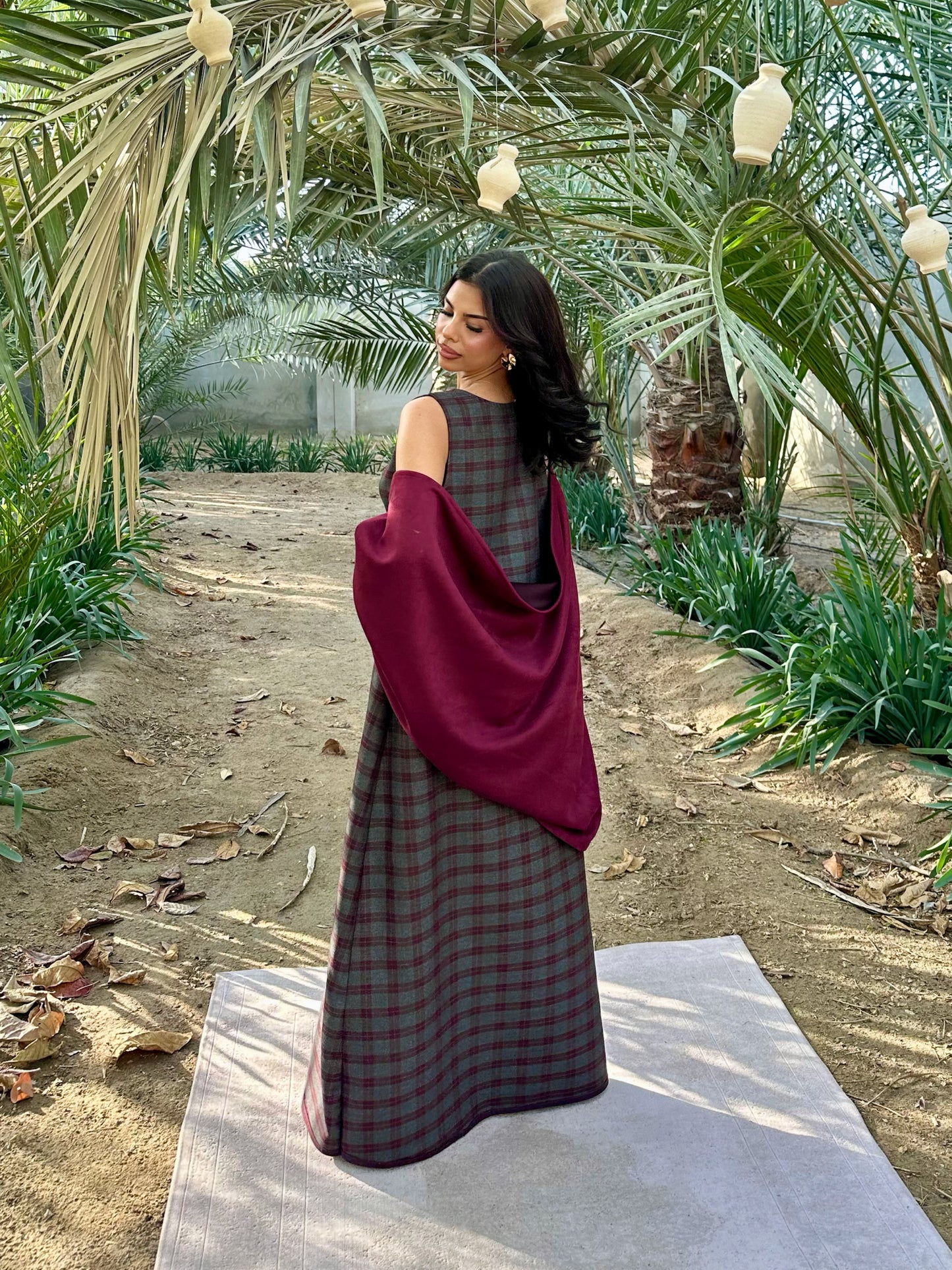 N153 - Plaid kaftan