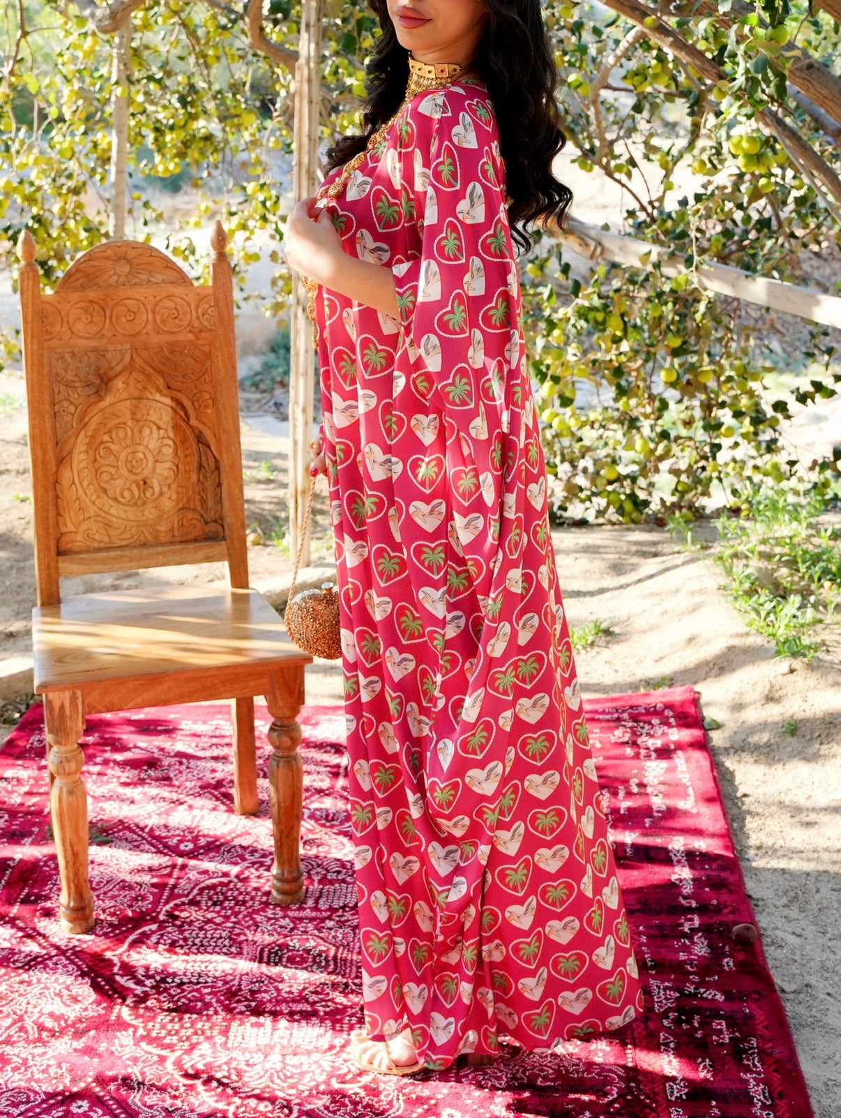 N158 - Hearts kaftan