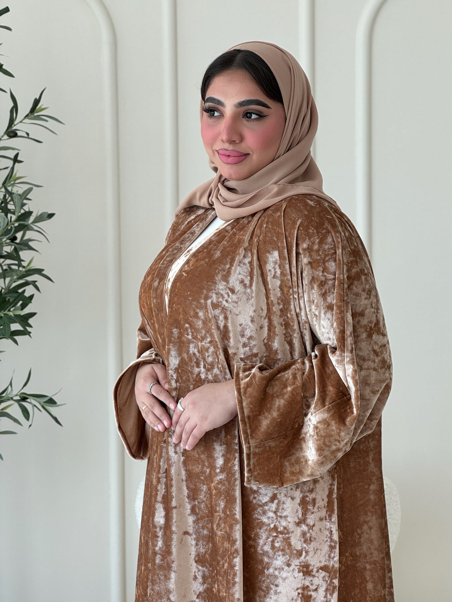 N110 - Velvet abaya