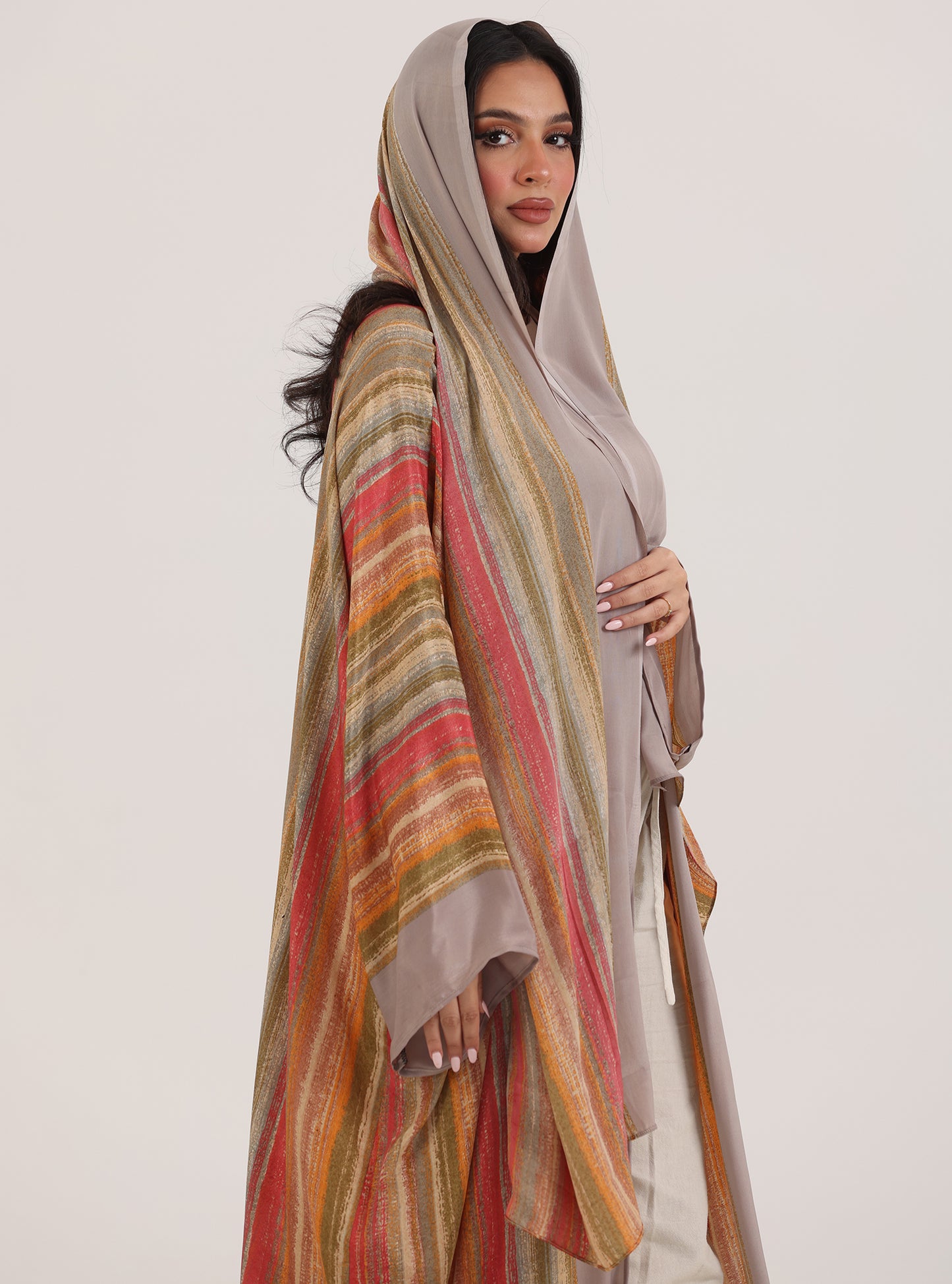 N066 - Colorful abaya set