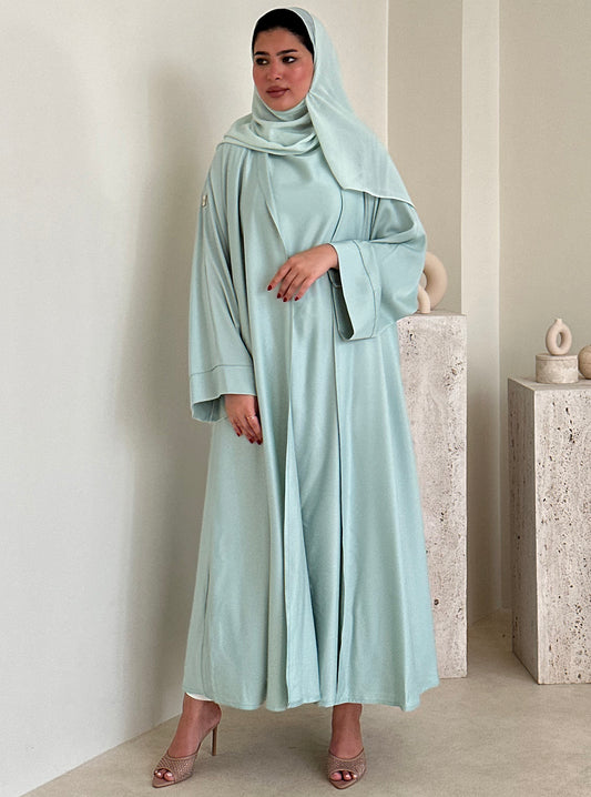 N084 - Green abaya set