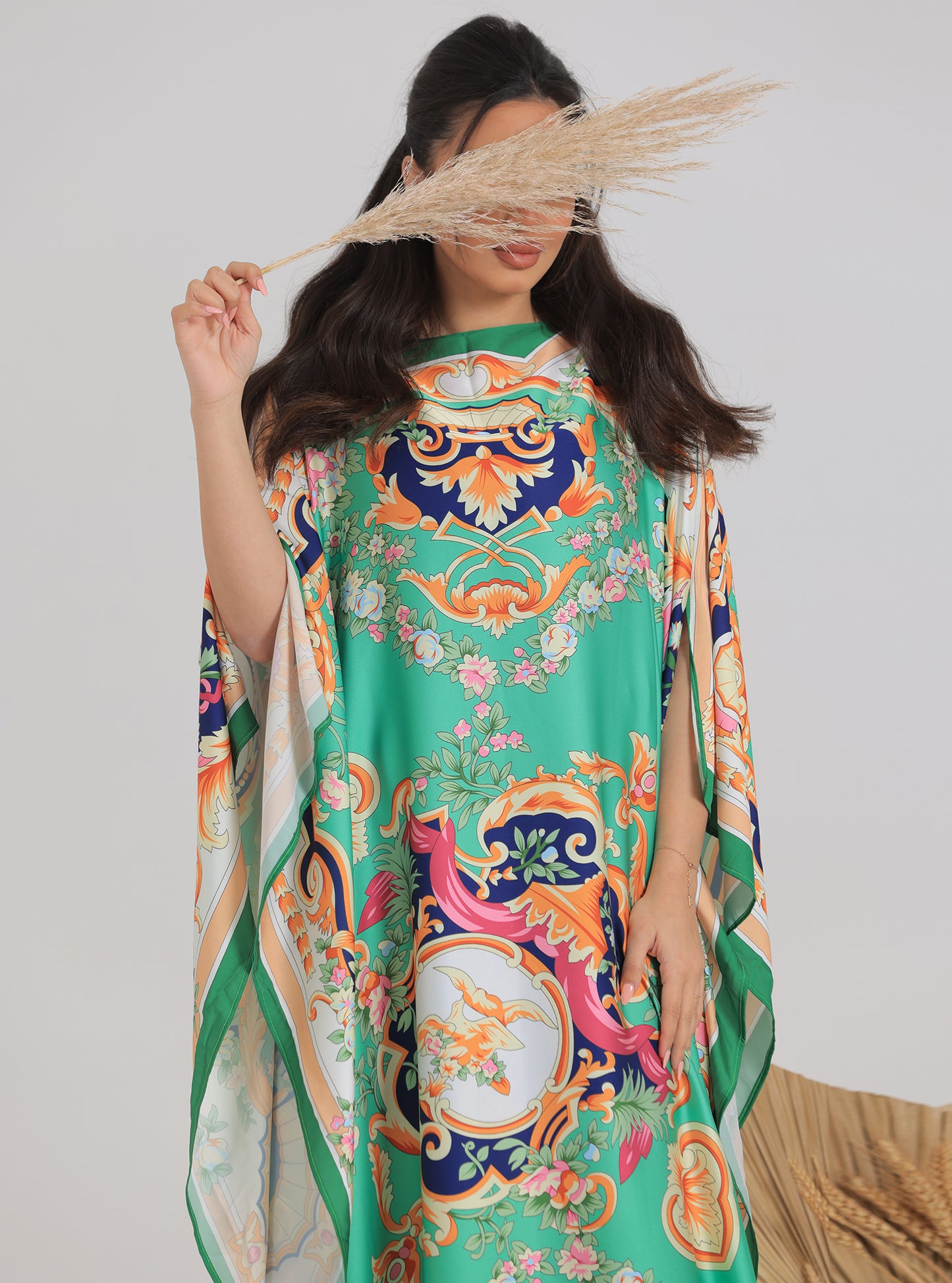 N013 - Multi colors daily kaftan