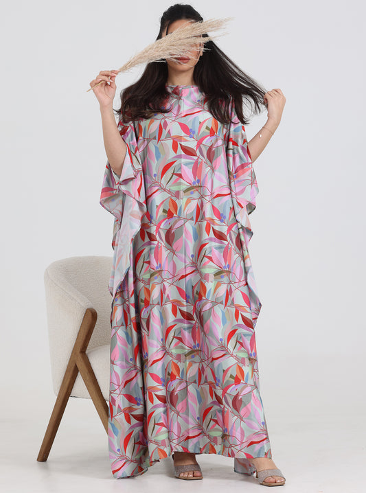N017 - Daily floral kaftan