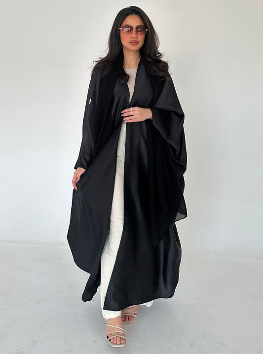 N041 - Shiny bisht abaya