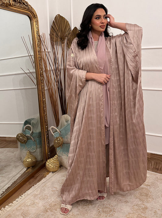 N074 - Glittery pink abaya