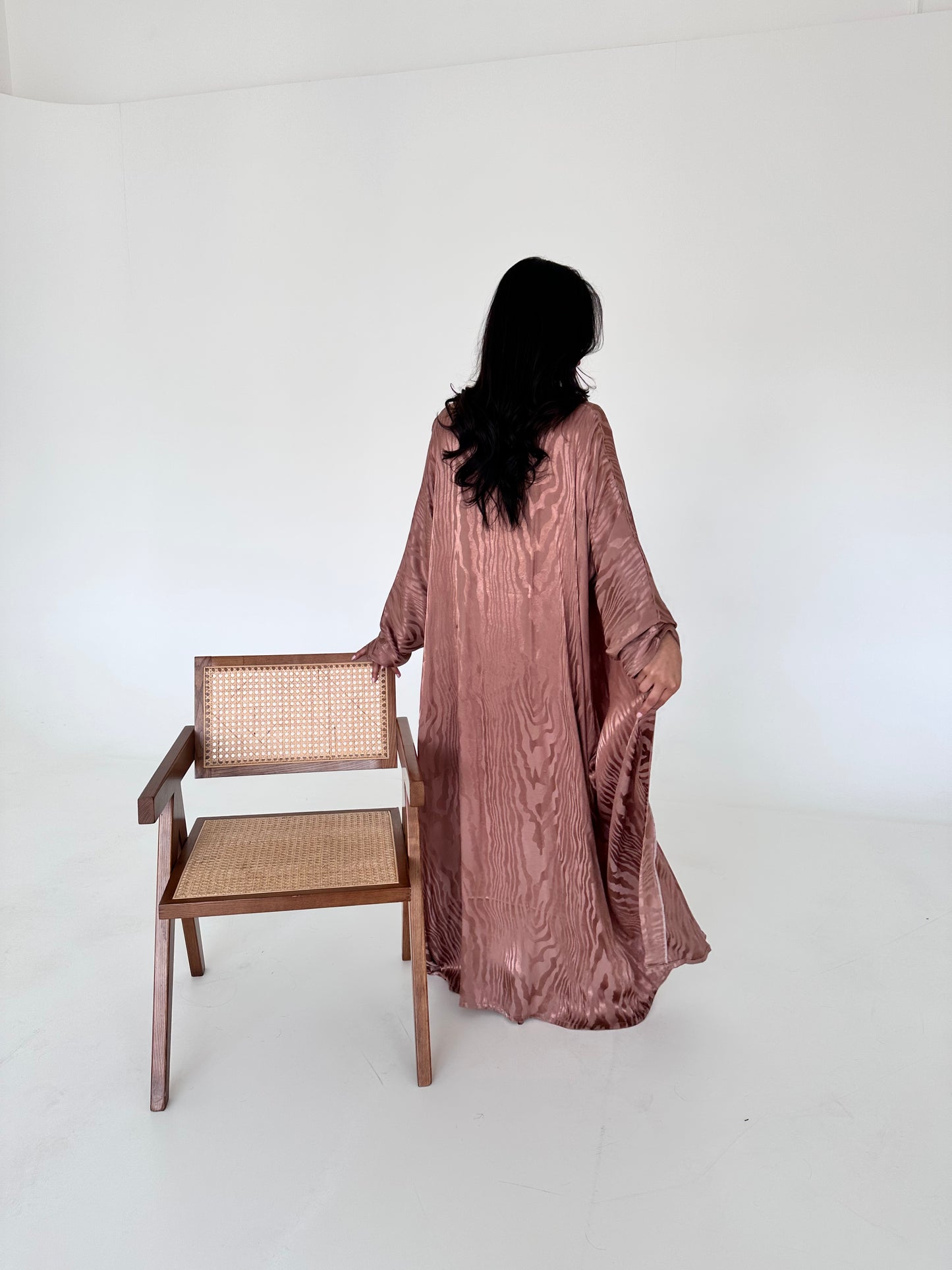 N050 - Peachy silk jacquard