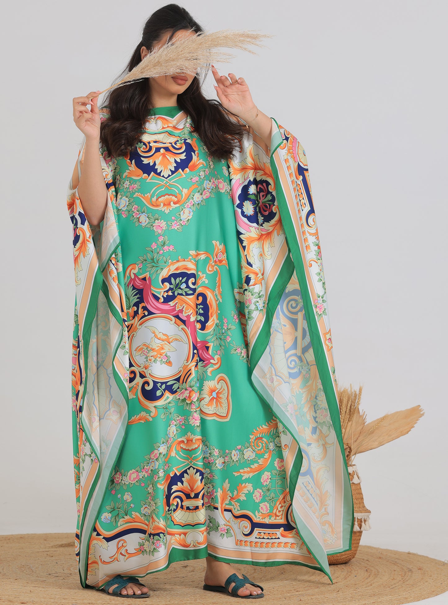 N013 - Multi colors daily kaftan