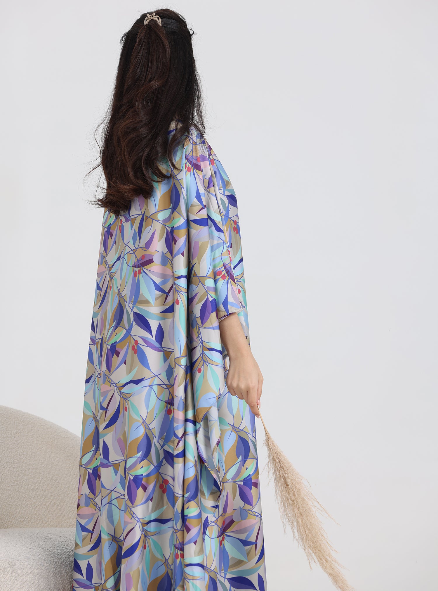 N015 - Daily floral kaftan