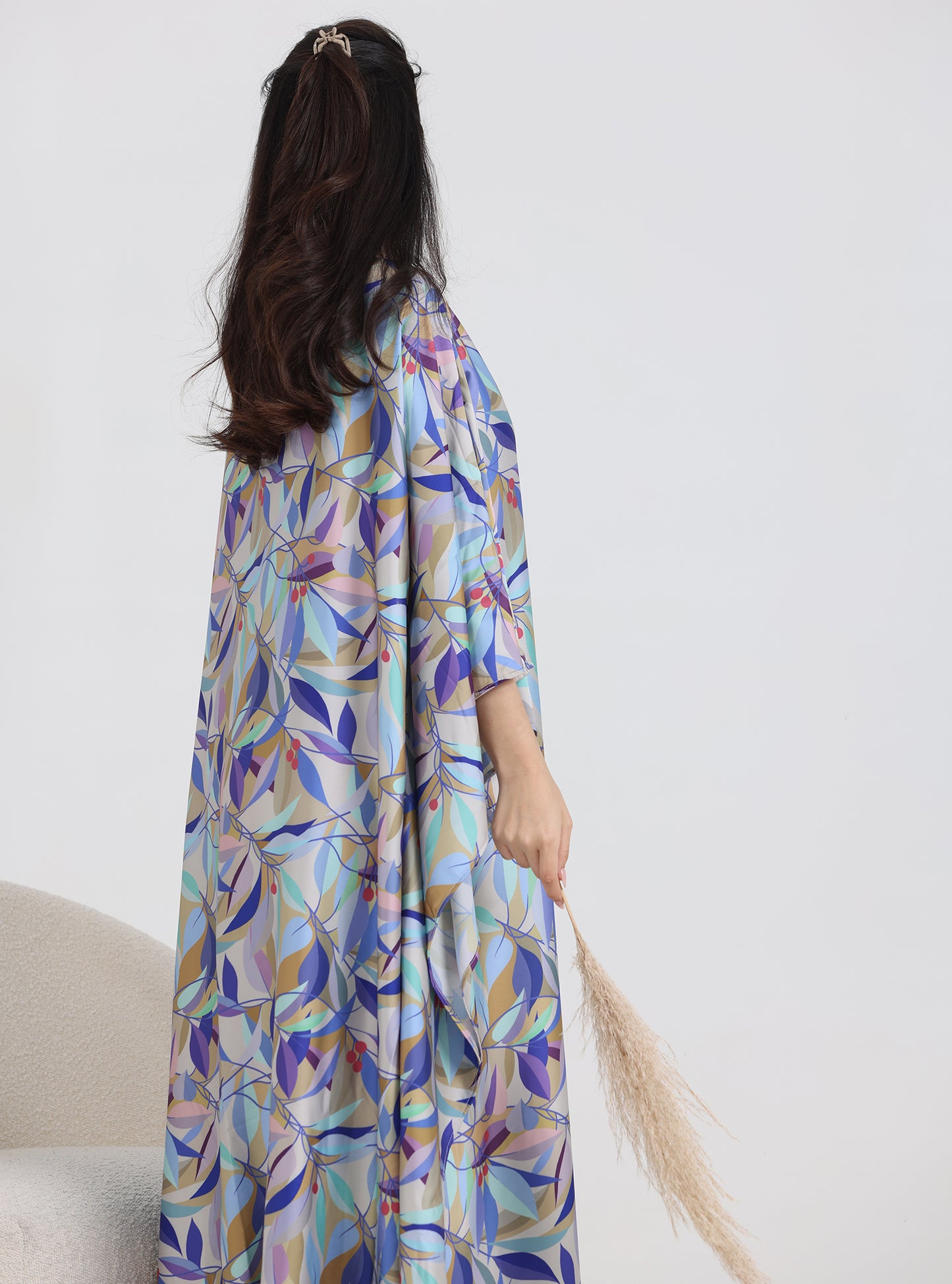 N015 - Daily floral kaftan